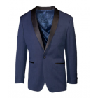 "Sebastian" Navy Shawl Pindot Slim Fit Tuxedo Jacket Only